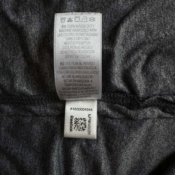 Reebok Women's Legend Graphic Shirt Sea Fog Heather Short Sleeve - Picture 6 of 7